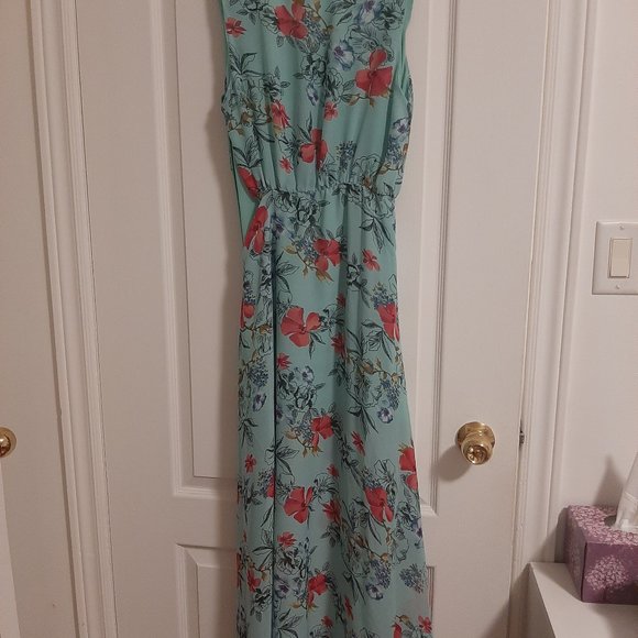 Floral maxi dress Asos Size Small. High Low cut - Picture 2 of 2